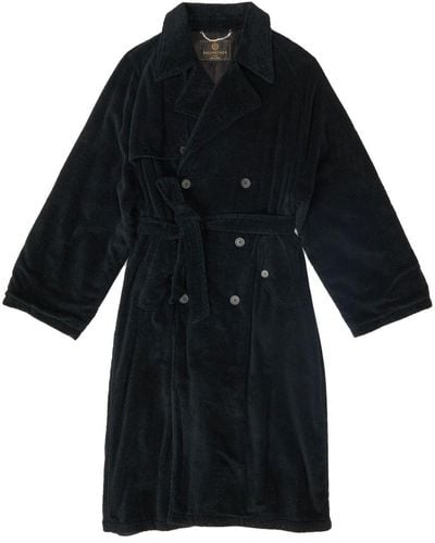 Balenciaga Belted Double-breasted Coat - Black