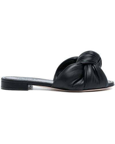 Giambattista Valli Knotted Slip On Sandals - Black