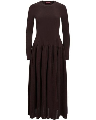 Altuzarra Denning Long-sleeved Dress - Brown