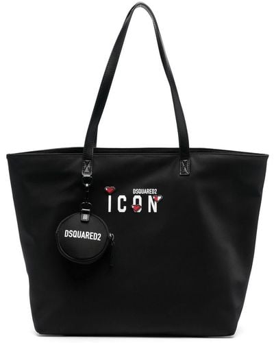 DSquared² Icon Logo-print Tote Bag - Black
