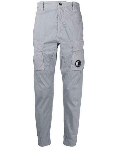 C.P. Company Tapered Patch Pocket Pants - Gray