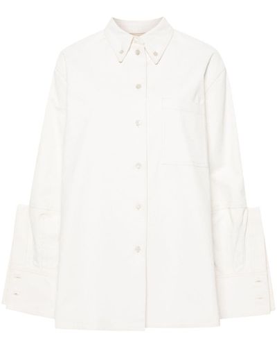 Jil Sander Camisa con detalle de costuras - Blanco