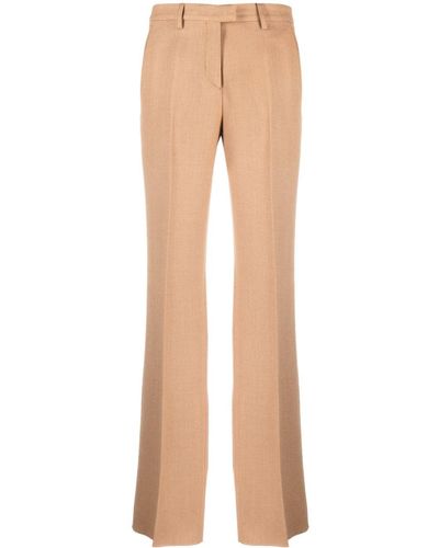 Etro Pressed-crease Tailored Trousers in Natural
