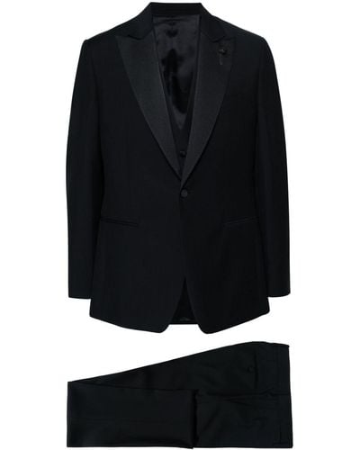 Lardini Einreihiger Anzug - Schwarz