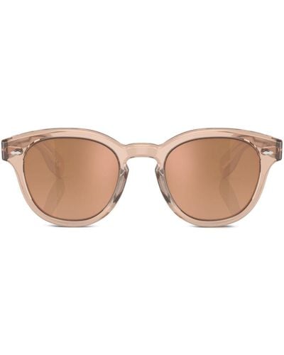 Oliver Peoples Cary Grant Round-frame Sunglasses - Brown