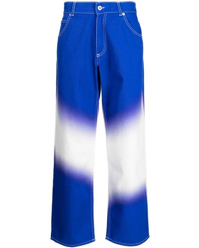 Liberal Youth Ministry Ombré-effect Straight-leg Trousers - Blue