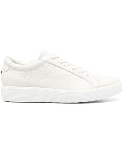 Ecco Soft 60 Leather Trainers - White
