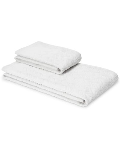 Missoni Set di 2 asciugamani Chalk - Bianco