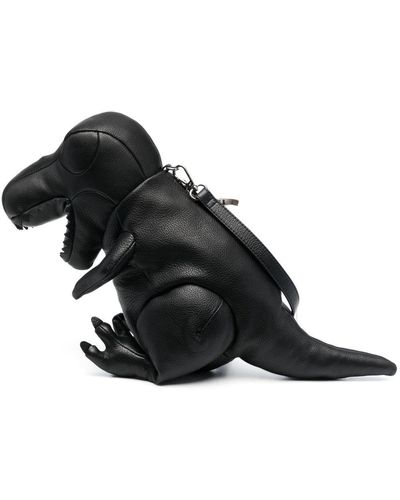 Maison Mihara Yasuhiro T-rex Leather Shoulder Bag - Black