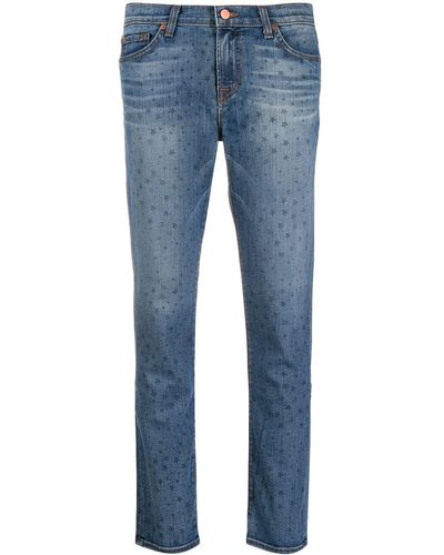 J Brand Jeans mit Stern-Print - Blau