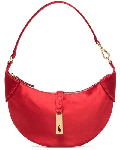Polo Ralph Lauren Id Logo-plaque Shoulder Bag - Red