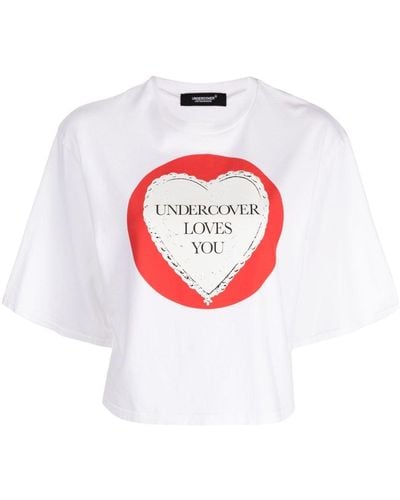 Undercover Graphic-print Cotton T-shirt - White