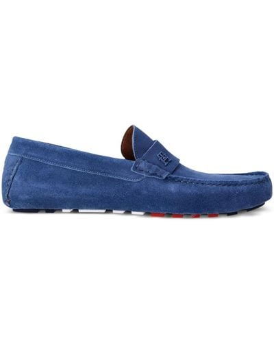 Tommy Hilfiger Classic Slip-on Suede Loafers - Blue