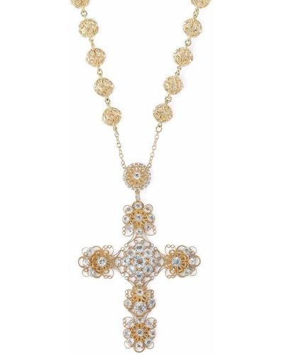 Dolce & Gabbana Pizzo 18kt Yellow Gold Necklace - Metallic