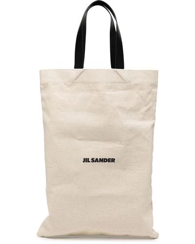 Jil Sander Oversized Cotton Tote Bag - Multicolour