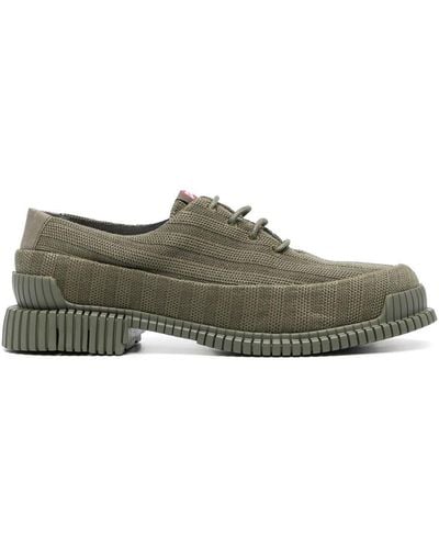 Camper Pix 30mm Striped Lace-up Shoes - Green
