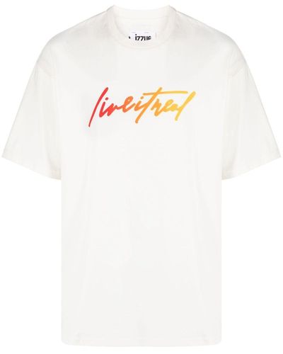 Izzue T-shirt Met Logopatch - Wit