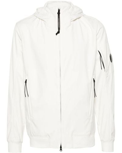C.P. Company Shell-r Hooded Acket - White