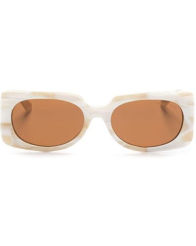 Michael Kors Rectangle-frame Sunglasses - Natural
