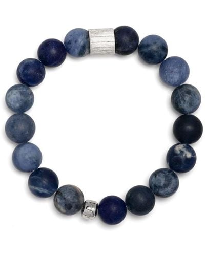 Tateossian Beaded Sodalite Bracelet - Blue