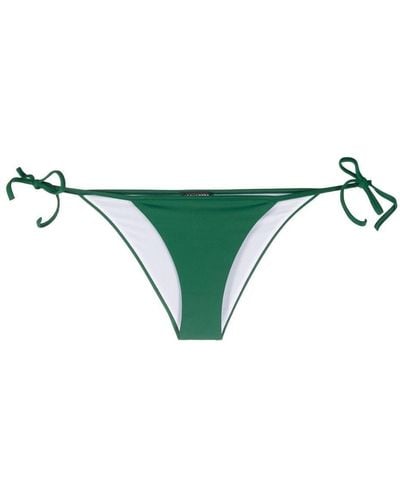 DSquared² Logo-print Side-tie Bikini Bottoms - Green