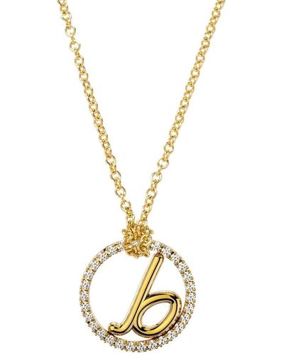 The Alkemistry 18kt Yellow Gold Love Letter Diamond Necklace - Metallic
