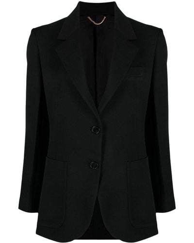 Victoria Beckham ギャバジン シングルジャケット - ブラック