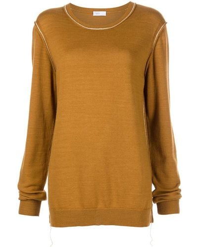 Rosetta Getty Pullover mit sichtbaren Nähten - Orange