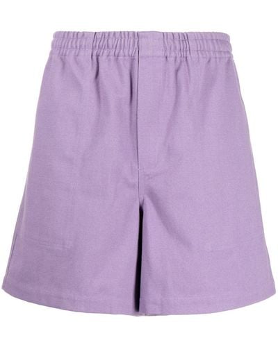 Bode Twill Rugby Shorts - Purple
