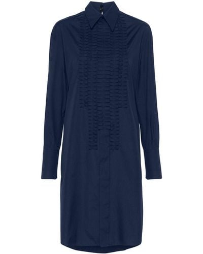 Marni Abito corto con punto smock - Blu