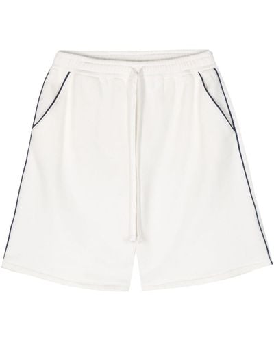 Gucci Pantalones cortos con motivo Interlocking G - Blanco