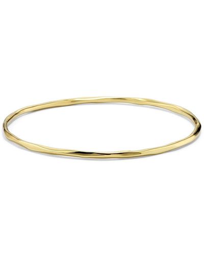 Ippolita 18kt Yellow Gold Thin Faceted Classico Bangle - Metallic