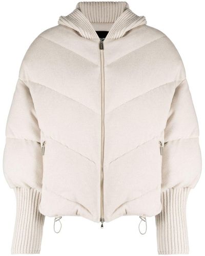 Fabiana Filippi Quilted Puffer Jacket - Natural