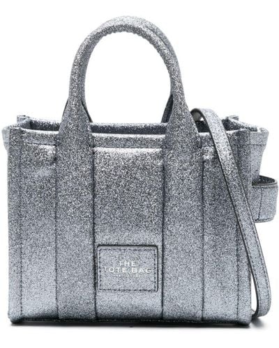Marc Jacobs Mini Handtasche mit Glitter - Grau