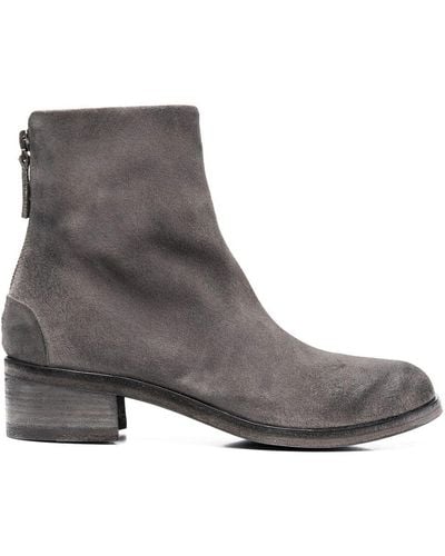 Marsèll Listo 50mm Heeled Leather Boots - Gray