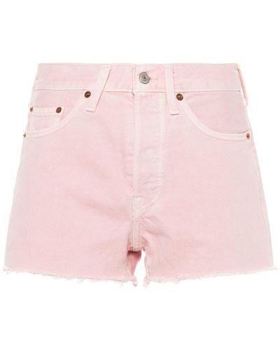 Levi's 501 Cotton Denim Shorts - Pink