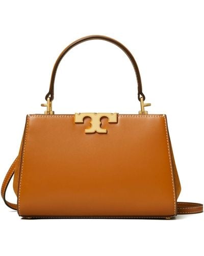 Tory Burch Mini Eleanor Leather Tote Bag - Brown
