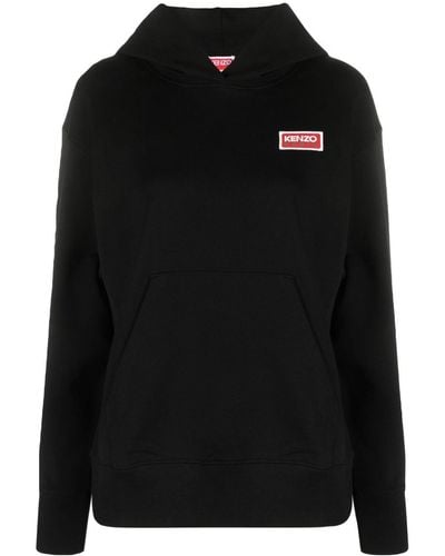 KENZO Hoodie mit Logo-Print - Schwarz