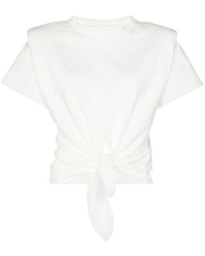 Isabel Marant Belita Tie-waist T-shirt - White