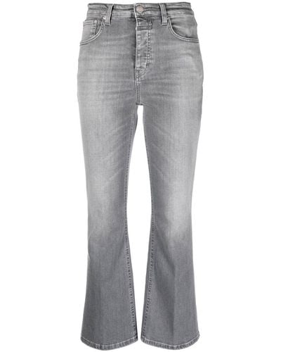 Closed Cropped Flared Jeans - Grey