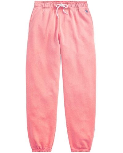 Polo Ralph Lauren Polo Pony-embroidered Track Trousers - Pink