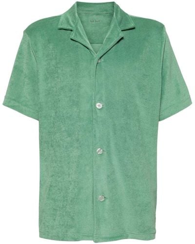 Paul Smith Top de pijama con efecto de tejido de rizo - Verde