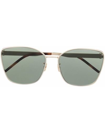 Saint Laurent Square-frame Sunglasses - Metallic