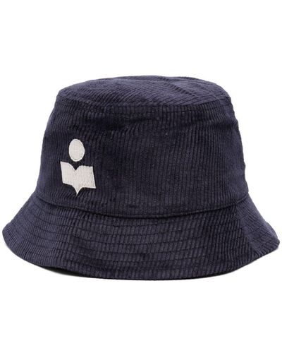 Isabel Marant Cappello bucket con ricamo - Blu