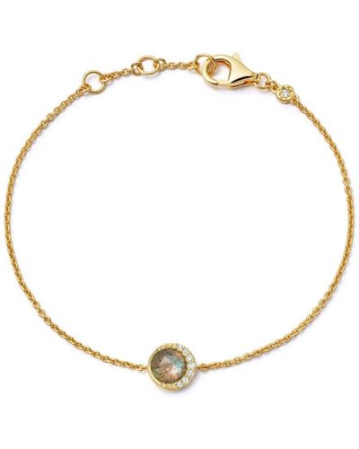 Astley Clarke Gold Luna Gemstone-detail Bracelet - Metallic