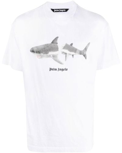 Palm Angels Shark Classic T-shirt - White