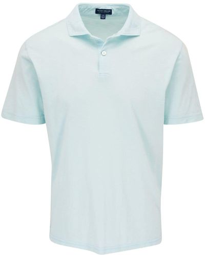Peter Millar Cotton Polo Shirt - Blue
