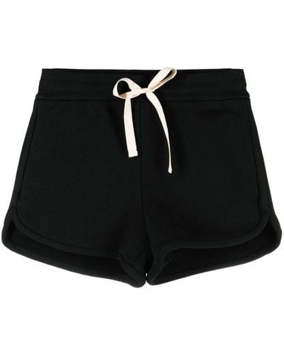 Jil Sander Drawstring Cotton Shorts - Black