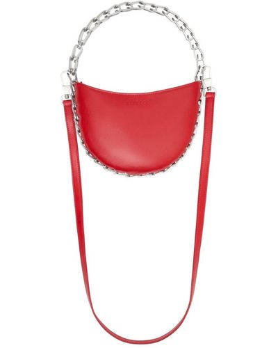 Dion Lee Small Circle Chain Shoulder Bag - Red