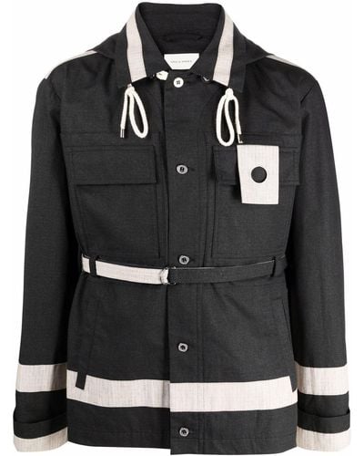 Craig Green Panelled Utility Hooded Jacket - Black